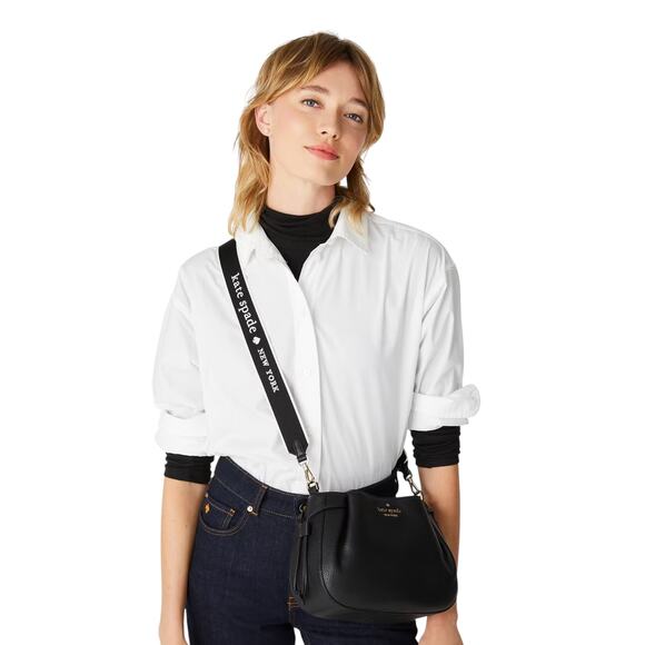 KATE SPADE New York Logo Webbing Bag Strap in Black Multi - Picture 2 of 4